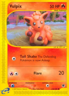 Pokémon-Karte Vulpix 136/165