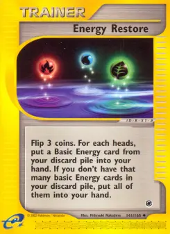 Pokémon-Karte Energy Restore 141/165