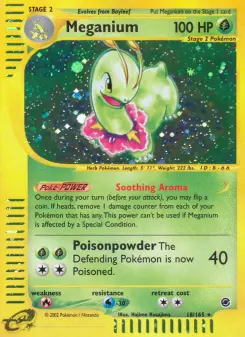 Pokémon-Karte Meganium 018/165