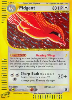 Pokémon-Karte Pidgeot 023/165