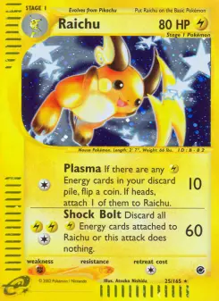 Pokémon-Karte Raichu 025/165