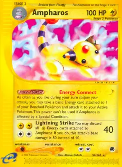 Pokémon-Karte Ampharos 034/165