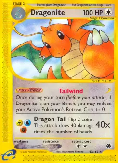 Pokémon-Karte Dragonite 043/165