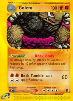Pokémon-Karte Golem 049/165