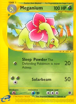 Pokémon-Karte Meganium 053/165