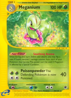 Pokémon-Karte Meganium 054/165