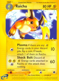 Pokémon-Karte Raichu 061/165