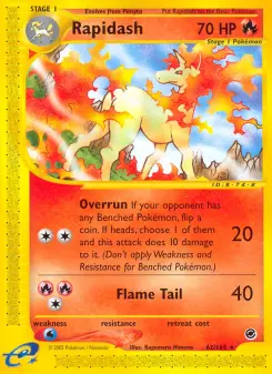 Pokémon-Karte Rapidash 062/165