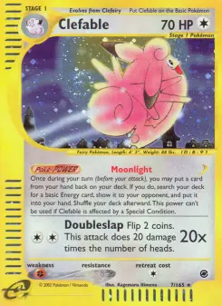 Pokémon-Karte Clefable 007/165