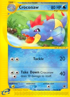 Pokémon-Karte Croconaw 074/165
