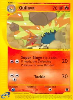 Pokémon-Karte Quilava 091/165