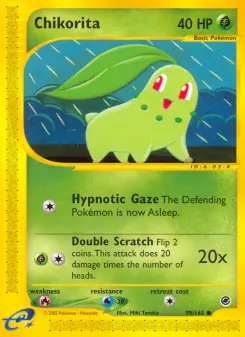Pokémon-Karte Chikorita 099/165