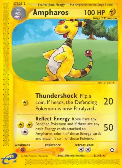Pokémon-Karte Ampharos 001/147