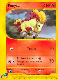 Pokémon-Karte Ponyta 102/147