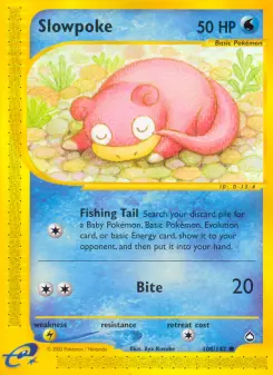 Pokémon-Karte Slowpoke 108/147