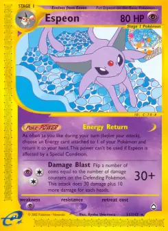 Pokémon-Karte Espeon 011/147