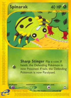 Pokémon-Karte Spinarak 111/147