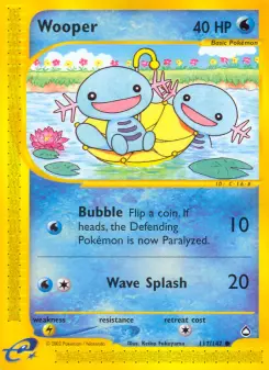 Pokémon-Karte Wooper 117/147