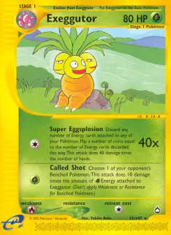 Pokémon-Karte Exeggutor 012/147