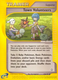 Pokémon-Karte Town Volunteers 136/147