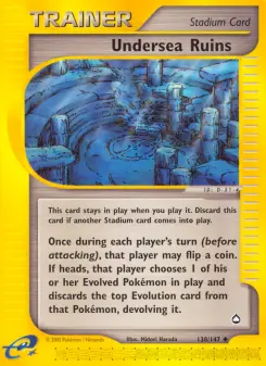Pokémon-Karte Undersea Ruins 138/147