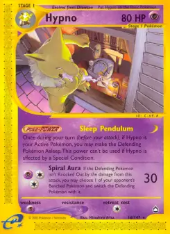 Pokémon-Karte Hypno 016/147