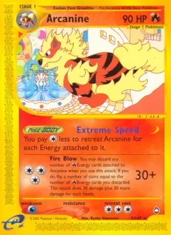 Pokémon-Karte Arcanine 002/147