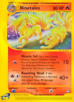 Pokémon-Karte Ninetales 025/147