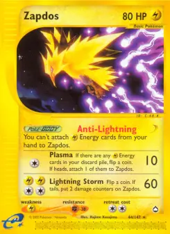 Pokémon-Karte Zapdos 044/147