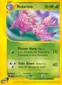 Pokémon-Karte Nidorino 055/147