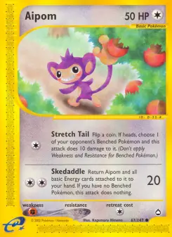 Pokémon-Karte Aipom 067/147