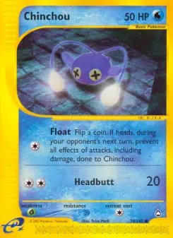 Pokémon-Karte Chinchou 070/147
