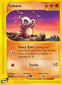 Pokémon-Karte Cubone 072/147