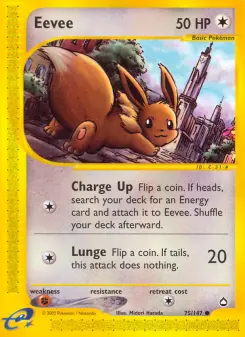 Pokémon-Karte Eevee 075/147
