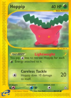 Pokémon-Karte Hoppip 083/147