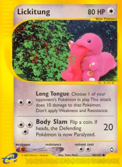 Pokémon-Karte Lickitung 090/147