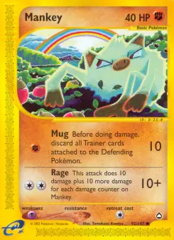 Pokémon-Karte Mankey 092/147