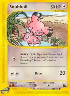 Pokémon-Karte Snubbull 101/144