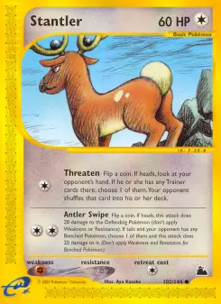 Pokémon-Karte Stantler 102/144