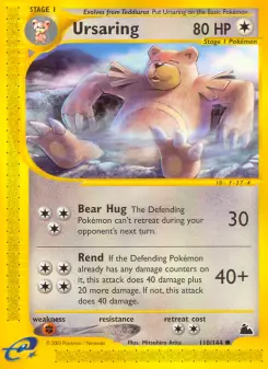 Pokémon-Karte Ursaring 110/144