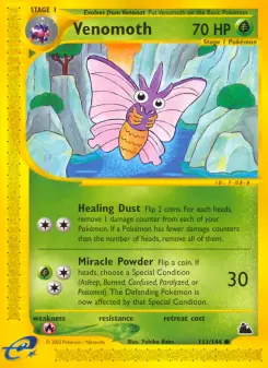 Pokémon-Karte Venomoth 111/144