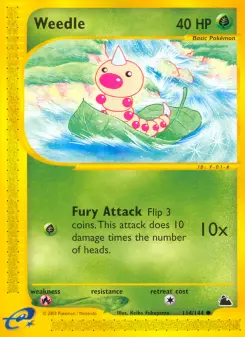 Pokémon-Karte Weedle 114/144
