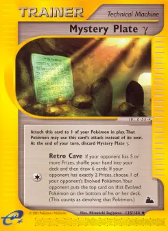 Pokémon-Karte Mystery Plate Gamma 135/144