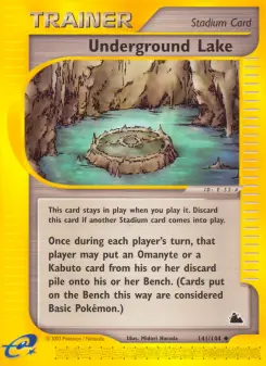 Pokémon-Karte Underground Lake 141/144