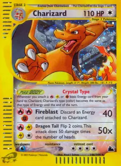 Pokémon-Karte Charizard 146/144