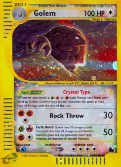 Pokémon-Karte Golem 148/144