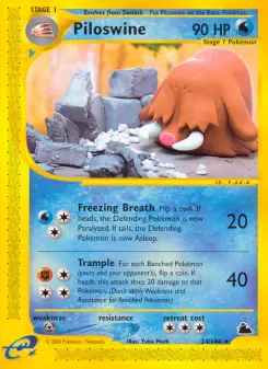 Pokémon-Karte Piloswine 024/144