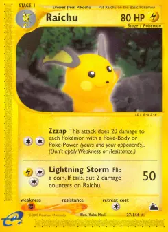 Pokémon-Karte Raichu 027/144