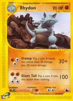 Pokémon-Karte Rhydon 029/144