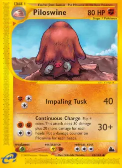 Pokémon-Karte Piloswine 043/144